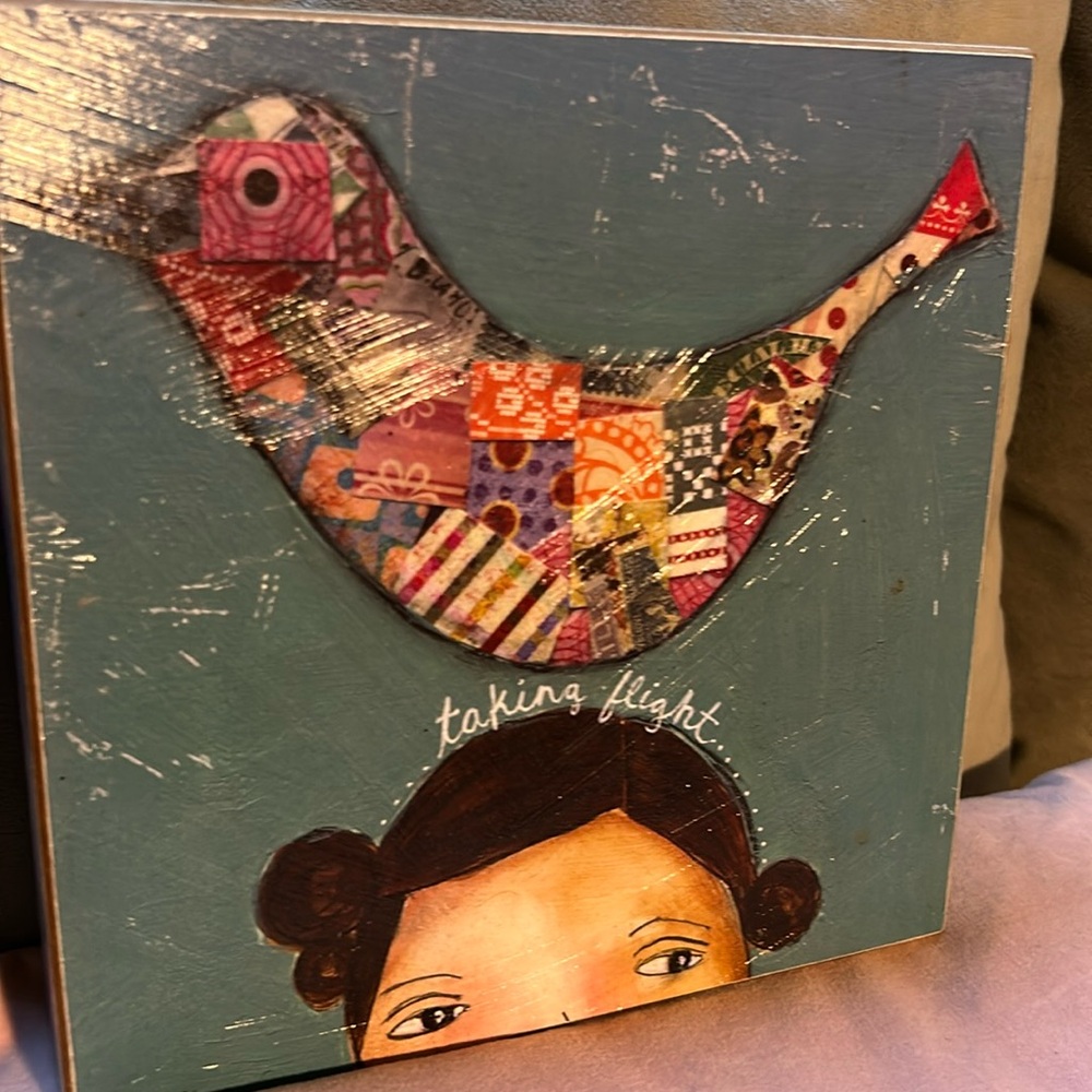 Whimsical painting 8"x8"